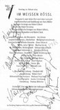 Vienna Opera - Collection of Signed Cast Pages 2001-2016 (Part II)