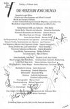 Vienna Opera - Collection of Signed Cast Pages 2001-2016 (Part II)