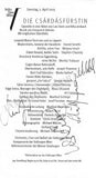 Vienna Opera - Collection of Signed Cast Pages 2001-2016 (Part II)