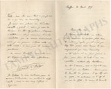 D'Indy, Vincent - Autograph Letter Signed 1917