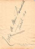 Gnecchi, Vittorio - Signed Album Page 1931
