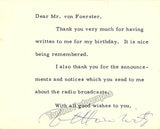 Horowitz, Vladimir - Set of 8 Signed Typed Letters & Notes