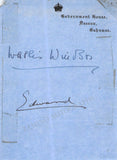Windsor, Edward & Wallis - Signed Page 1944