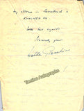 Gieseking, Walter - Autograph Letter Signed 1950