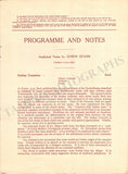 Gieseking, Walter - Signed Program London