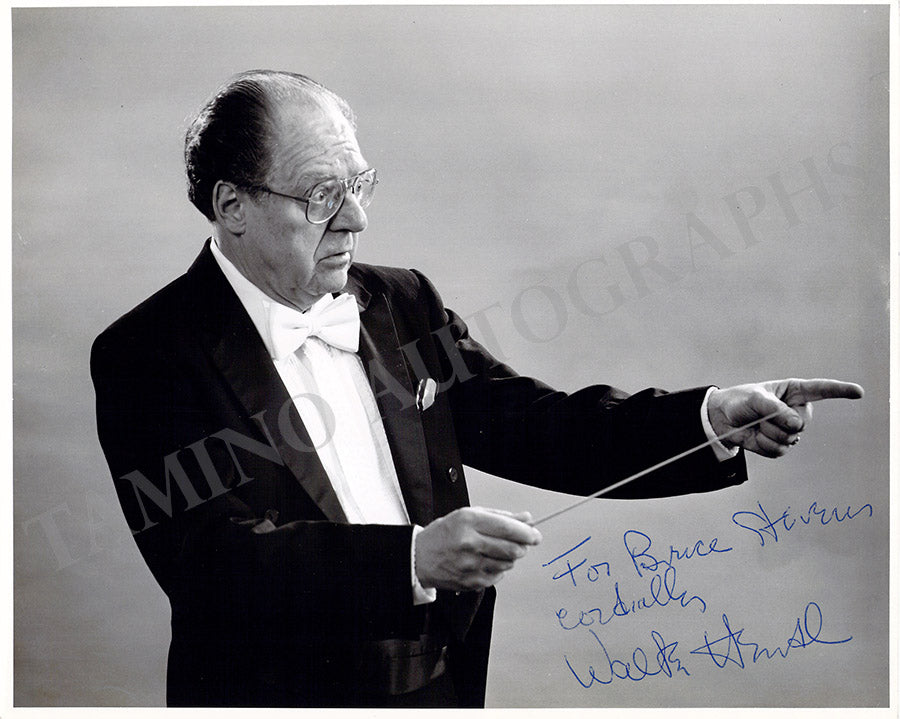 Walter Hendl Autograph Signed Photograph Tamino
