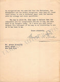 Price, Walter W. - Typed Letter Signed 1935 to A. Toscanini