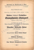 Backhaus, Wilhelm - Set of 36 Concert Programs