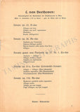 Backhaus, Wilhelm - Set of 36 Concert Programs