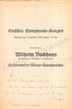 Backhaus, Wilhelm - Set of 36 Concert Programs