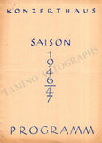 Backhaus, Wilhelm - Set of 36 Concert Programs