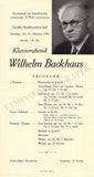 Backhaus, Wilhelm - Set of 36 Concert Programs
