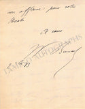 Busnach, William Bertrand - Collection of 12 Autograph Letters Signed 1882-1887