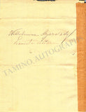 Clauss-Szarvady, Wilhelmine - Autograph Letter Signed