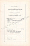 Mengelberg, Willem - Concert Program Mahler 1911