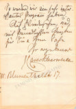 Scharwenka, Xaver - Autograph Letter Signed 1906 & Music Quote 1892