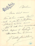 Guilbert, Yvette - Autograph Letter Signed