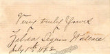 Seguin, Zelda - Autograph Letter Signed 1898