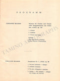 Francescatti, Zino - Fournier, Pierre - Concert Program Vienna 1963