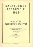 Francescatti, Zino - Concert Program Salzburg 1962