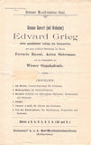 Sembrich, Marcella - Concert Program Vienna 1896