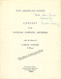 Copland, Aaron - Chavez, Carlos - Double Signed Program 1943