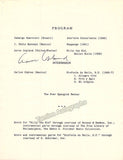 Copland, Aaron - Chavez, Carlos - Double Signed Program 1943