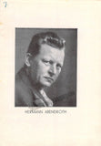 Hoehn, Hermann - Concert Program Berlin 1940 - Hermann Abendroth