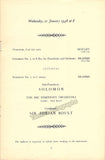 Solomon - Program Royal Albert Hall 1948