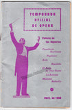 Weede, Robert - Henderson, Mery - Ribla, Gertrude - Jobin, Raoul - Rescigno, Nicola - Signed Program Havana 1950