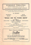 Jolson, Al - Signed Program