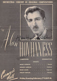 Hovhaness, Alan - Signed Playbill