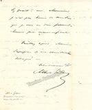 Grisar, Albert - Autograph Letter Signed 1850