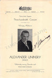 Pianists - Program Covers Signed Winnipeg 1943-1944