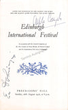 Campoli, Alfredo - Dohnanyi, Ernst von - Double Signed Program Edinburgh 1956