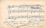 Ponchielli, Amilcare - Autograph Music Quote Signed 1885