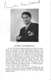Vandernoot, Andre - Signed Program London 1959