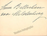 Mildenburg, Anna Bahr - Signed Album Page + photo