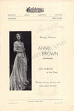 Opera Singers - Signed Program Covers 1943-1946