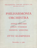 Fischer, Annie - Starker, Janos - Szeryng, Henryk - Signed Program London 1960