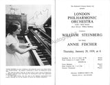 Fischer, Annie - Steinberg, William - Double Signed Program London 1959