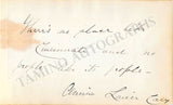 Cary, Annie Louise - Signed Page + Photo