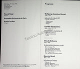 Roge, Pascal - Jordan, Armin - Signed Program Cologne 1990