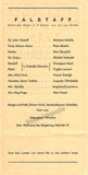Toscanini, Arturo - Concert Program Salzburg Festival Falstaff 1936