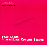 Ashkenazy, Vladimir - Signed Program Leeds 1981