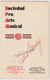 Varnay, Astrid - Signed Program Havana 1954