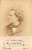 Wilhelmj, August - Cabinet Photo with signature & Autograph Letter Signed