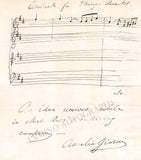 Giorni, Aurelio - Large Signed Photo & Autograph Music Quote 1915