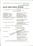 Hindemith, Paul - Lot of 5 Programs 1949-1960