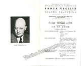 Hindemith, Paul - Lot of 5 Programs 1949-1960